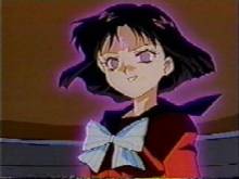Hotaru being taken over by the dark forces