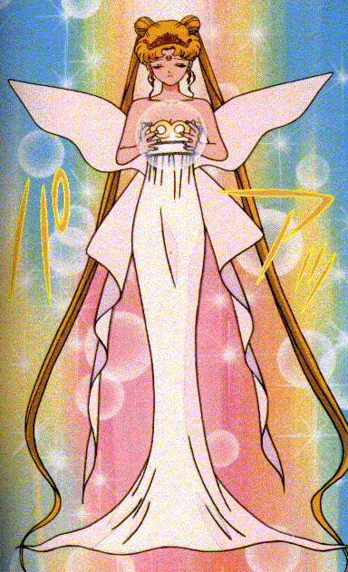 Neo Queen Serenity appears to fight Wiseman