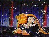 Usagi crying over loss of Chibi Moon